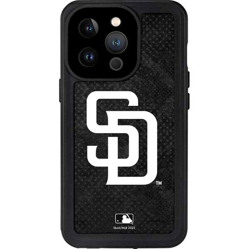 MLB San Diego Padres Dark Wash iPhone 15 Pro Waterproof Case